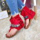 Dámske červené sandálky Mone