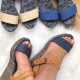 Dámske sivo-modré sandálky Lely