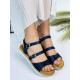 Dámske modré sandálky Afrofina