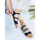 Dámske modré sandálky Afrofina