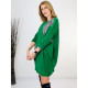Dámske zelené šaty s trblietavými aplikáciami - KAZOVÉ