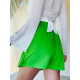 Dámska zelená nohavicová sukňa s retiazkou