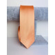Pánska svetlá oranžová saténová úzka kravata