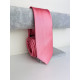 Pánska ružová saténová úzka kravata