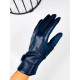 Dámske kožené modré rukavice HARRY
