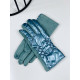 Dámske modré metalické rukavice SELA