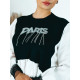 Dámsky čierny svetrík - košeľa PARIS